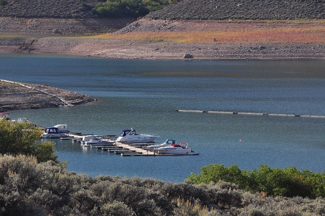 The Fork River marina at the Curecanti Natl Rec Area